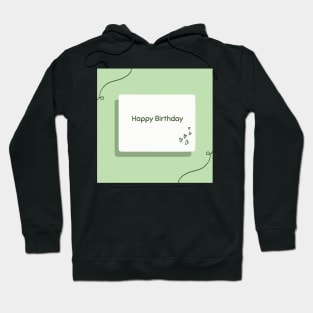 Green birthday design Hoodie